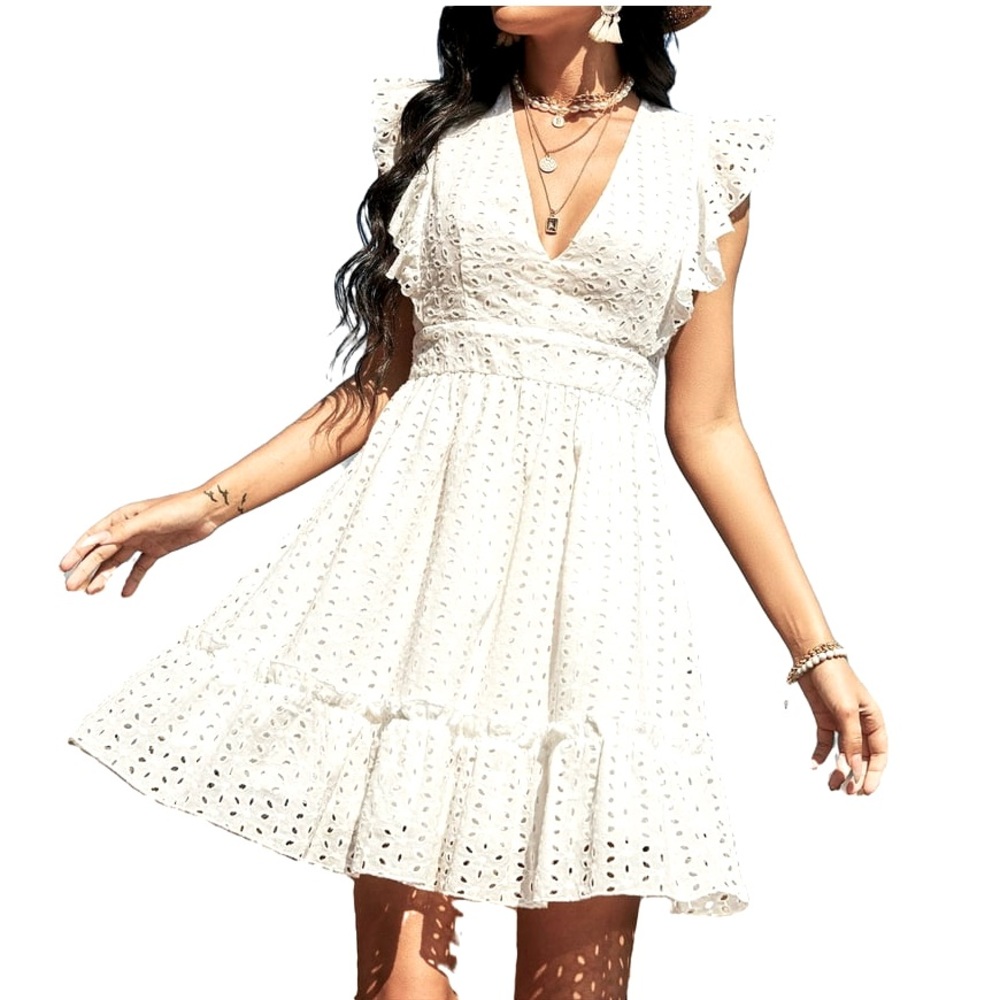 SMF BOHEMIAN COLLECTION Size 10 Nantucket Beach Eyelet Dress ~NWT